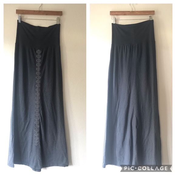 PrAna Benita Maxi Embroidered Ombrรฉ Striped Skirt - Picture 11 of 13